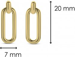TI SENTO Gold Link Earrings 7847SY