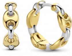 TI SENTO Gold and Silver Coffee Bean Earrings 7877SY
