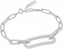 Ania Haie Silver Pave Link Bracelet