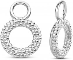 TI SENTO Silver Bobble Circle Ear Charm 9254SI