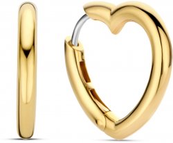 Gold Plated Heart Hoop Earings