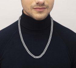 Men's Boss Chain For Him Curb Link Necklace With Boss Logo
