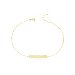 9ct Gold Id Chain Bracelet 