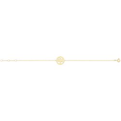 9ct Gold Tree Of Life Chain Bracelet 