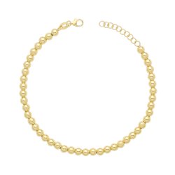9ct Gold Beaded Bracelet 