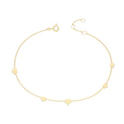 9ct Gold Star Bracelet 
