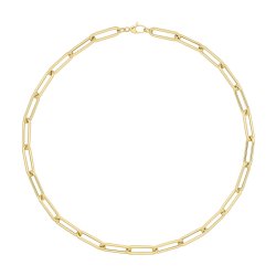 9ct Gold Paperclip Necklet 