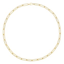 9ct Gold Paperclip Necklet 