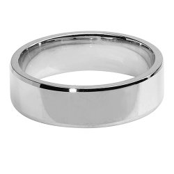Silver 6mm Wedding Band 