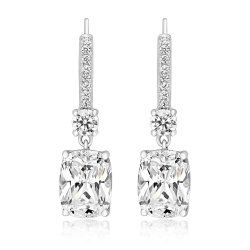 Elongated Cushion Cut Drop Earrings LEG0074