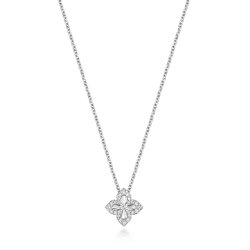 Diamond Necklace In 18ct White Gold 
