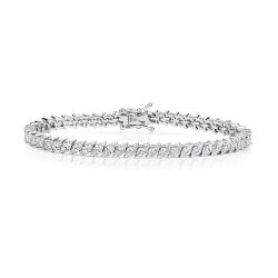 Marquise Cut Claw Set Line Bracelet LBG0010
