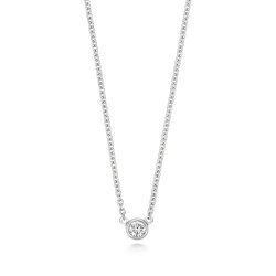 Diamond Necklace In 18ct White Gold 