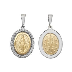 9ct Gold Madona Pendant 