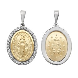 9ct Gold Madona Pendant 