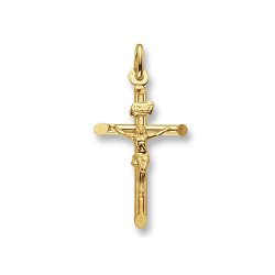 9ct Gold Crucifix Pendant 