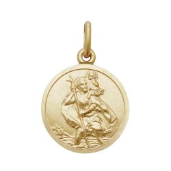 9ct Gold St Christopher Pendant 