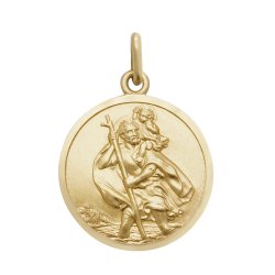 9ct Gold St Christopher Pendant 