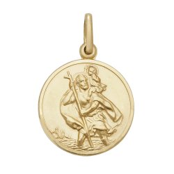 9ct Gold St Christopher Pendant 