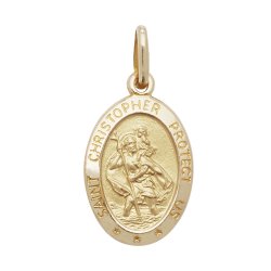 9ct Gold St Christopher Pendant 