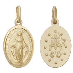 9ct Gold Miraculous Pendant 
