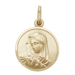 9ct Gold Virgin Mary Pendant 