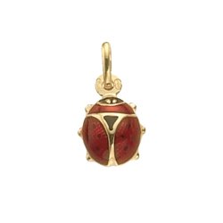 9ct Gold Ladybird Pendant 