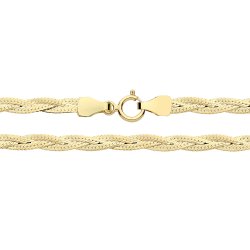9ct Gold Plaited Snake Chain 