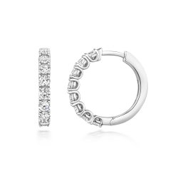 Rounds Claw Set Hoop Earrings LEG0116