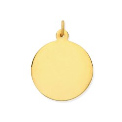 9ct Gold Disc Pendant 