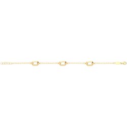 9ct Gold Hexagon Bracelet 