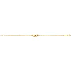 9ct Gold Triple Interlocking Circle Bracelet 