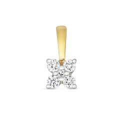 Diamond Pendant In 9ct Gold 