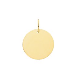 9ct Gold Disc Pendant 