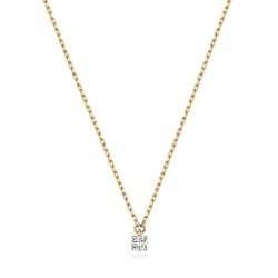 Diamond Necklace In 9ct Gold 