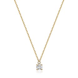 Diamond Necklace In 9ct Gold 
