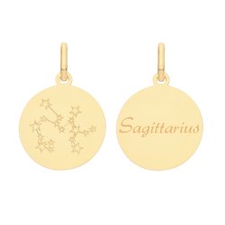 9ct Gold Zodiac Constellation Sagittarius Pendant 