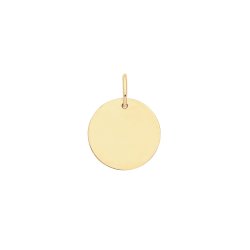 9ct Gold Disc Pendant 