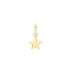 9ct Gold Plain Star Pendant 