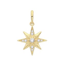9ct Gold Star Pendant 