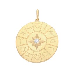 9ct Gold Zodiac Pendant 