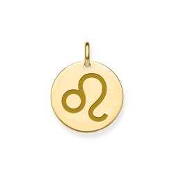 9ct Gold Leo Zodiac Pendant 