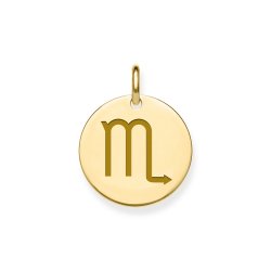 9ct Gold Scorpio Zodiac Pendant 