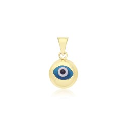 9ct Gold Evil Eye Pendant 
