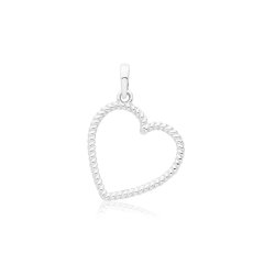 9ct Gold Twisted Heart Pendant 