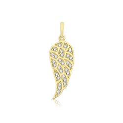 9ct Gold Angel Wing Pendant 