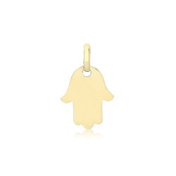 9ct Gold Plain Hamsa Pendant 
