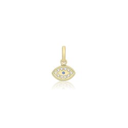 9ct Gold Evil Eye Pendant 