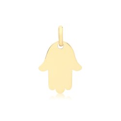 9ct Gold Plain Hamsa Pendant 