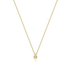 Diamond Necklace In 9ct Gold 
